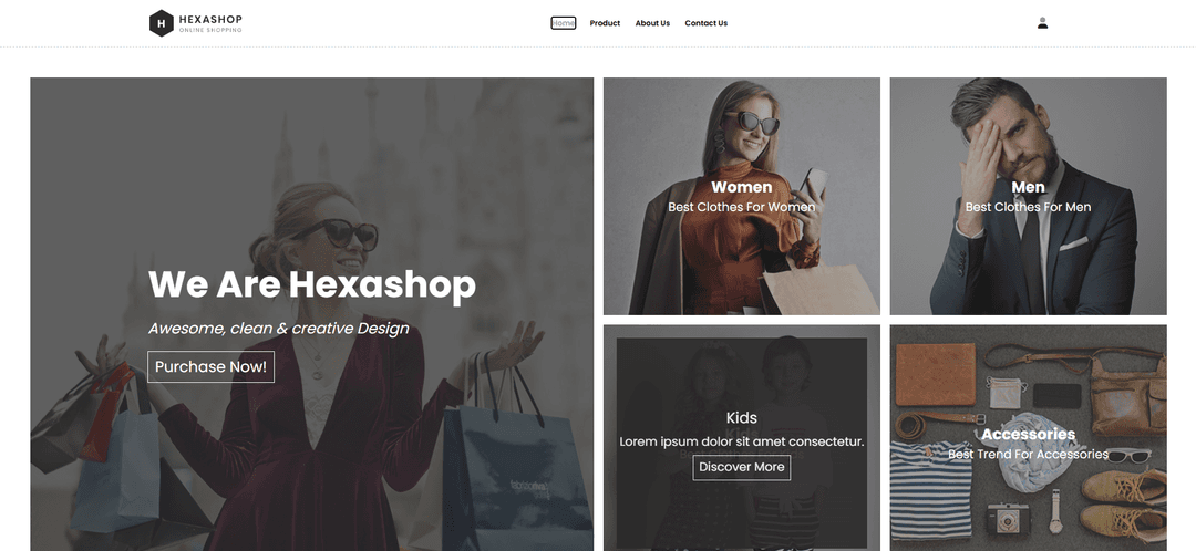 Hexashop Online Shopping